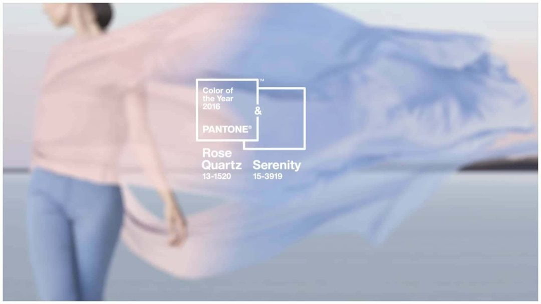 Pantone Colour of the Year 2016: Rose Quartz and Serenity
