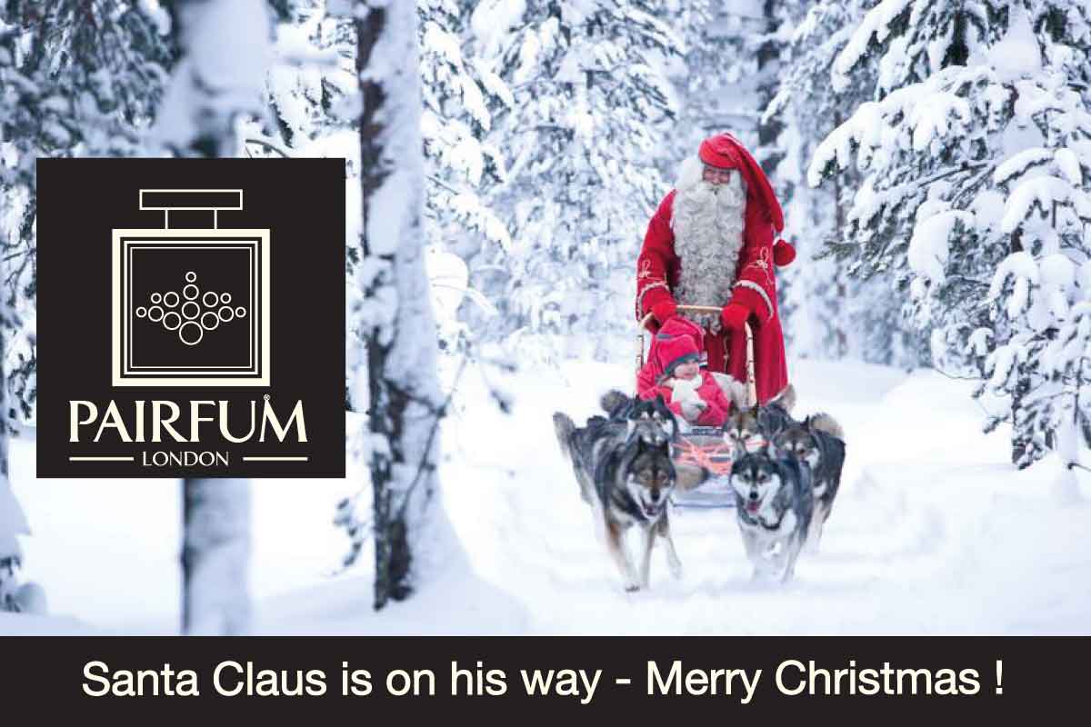 Christmas Santa Claus is coming - Merry Christmas from Pairfum