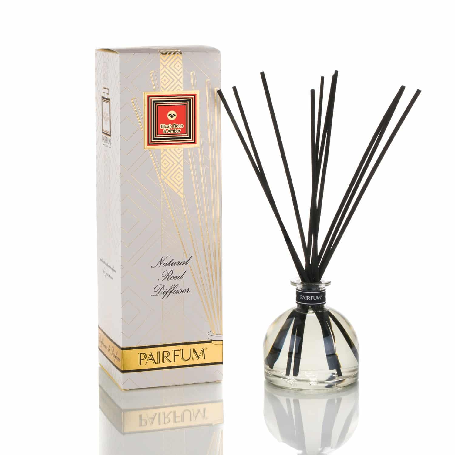 Pairfum Large Reed Diffuser Bell Pure Blush Rose Amber
