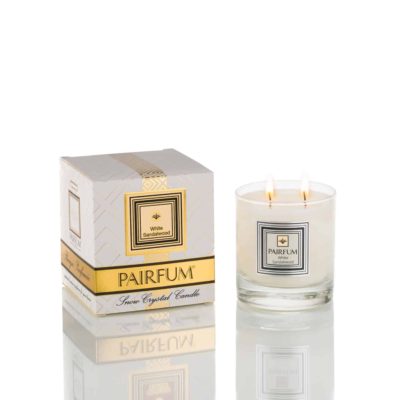 Pairfum Large Snow Crystal Candle Pure White Sandalwood