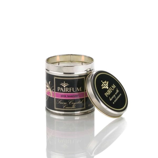 Pairfum Snow Crystal Candle In Tin Pink Lavender Noir