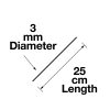 Infographic Reed Diffuser Large Refill Reeds 25 cm 3 mm Size