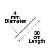 Infographic Reed Diffuser Large Refill Reeds 30 cm 4 mm Size
