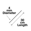 Infographic Reed Diffuser Large Refill Reeds 30 cm 4 mm Size