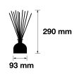 Pairfum Infographic Reed Diffuser 250 ml Size