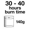 Pairfum Infographic Soy Wax Candle Petite 140 g Burn Time