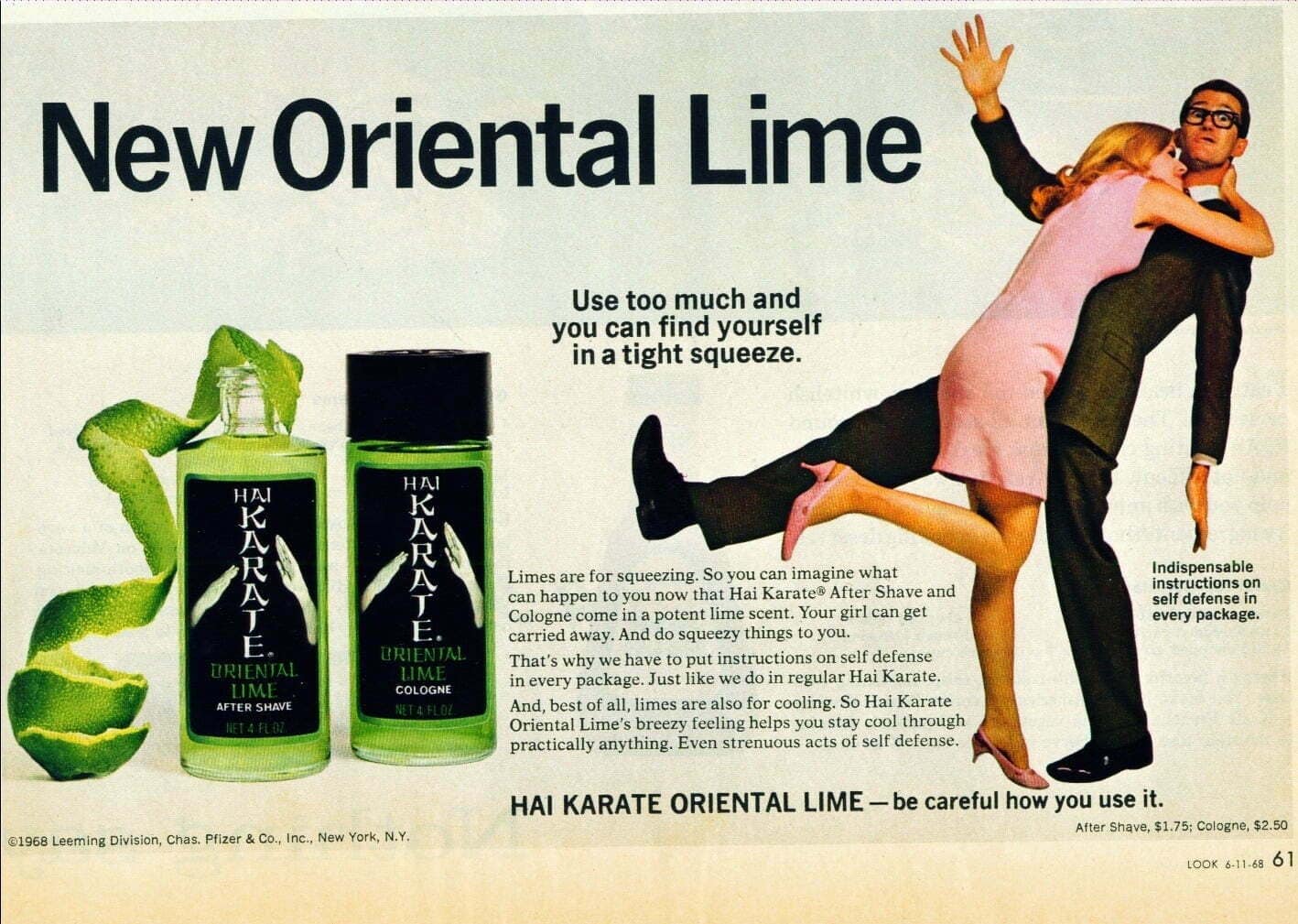 Hai Karate With Oriental Lime 1968 Aftershave