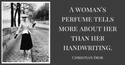 womans perfume tells more handwriting Christian Dior