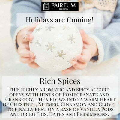 Holidays Coming Pairfum Fragrance Rich Spices Bauble Snow