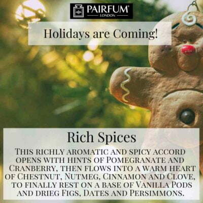 Holidays Coming Pairfum Fragrance Rich Spices Cookie