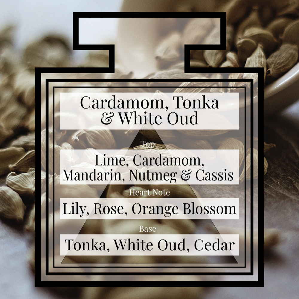 Pairfum Fragrance Cardamom Tonka White Oud with lily