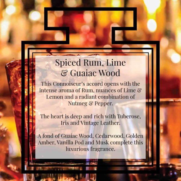 Pairfum Fragrance Spiced Rum Lime Guaiac Wood Description