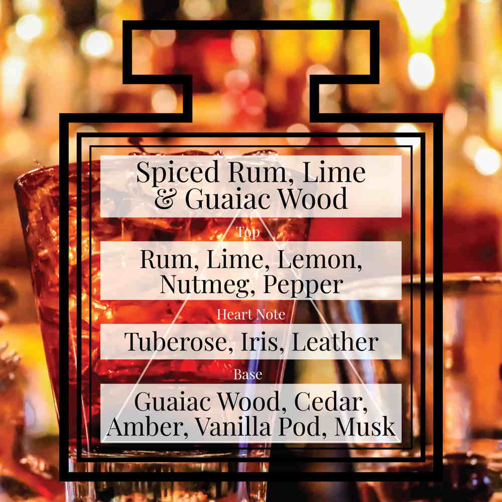 Pairfum Fragrance Spiced Rum Lime Guaiac Wood Triangle