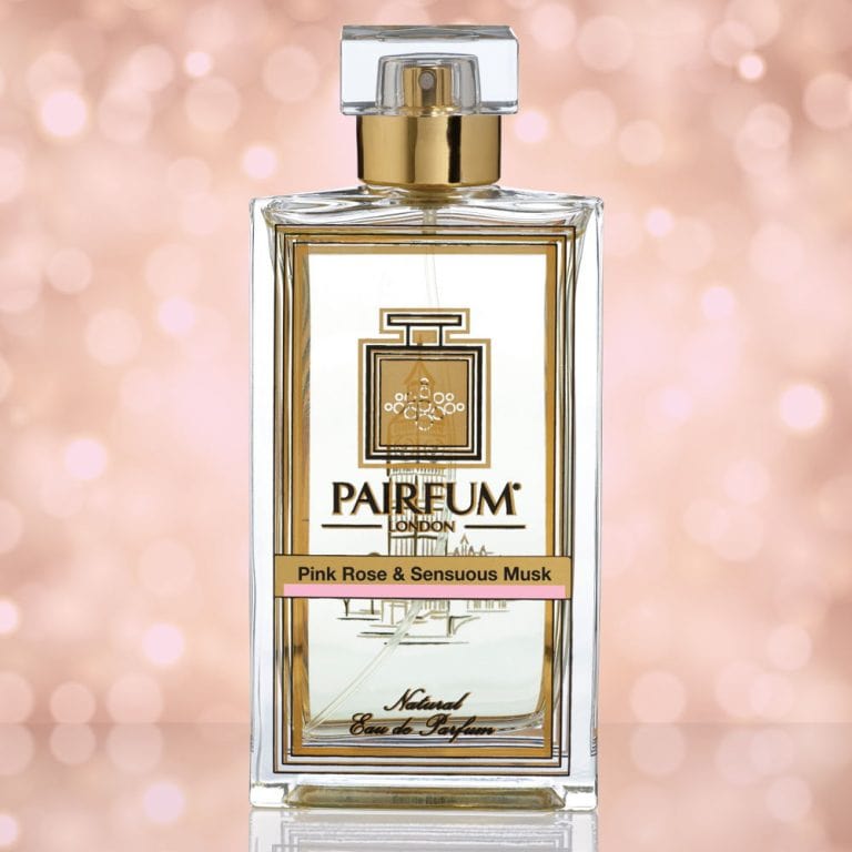 Eau De Parfum Bottle Pink Rose Sensuous Musk Pure Liquid Eau De Parfum Bottle Pink Rose Sensuous Musk Pure Liquid