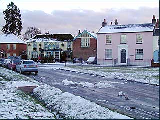 Englefield Green Houses On The Green In The Snow