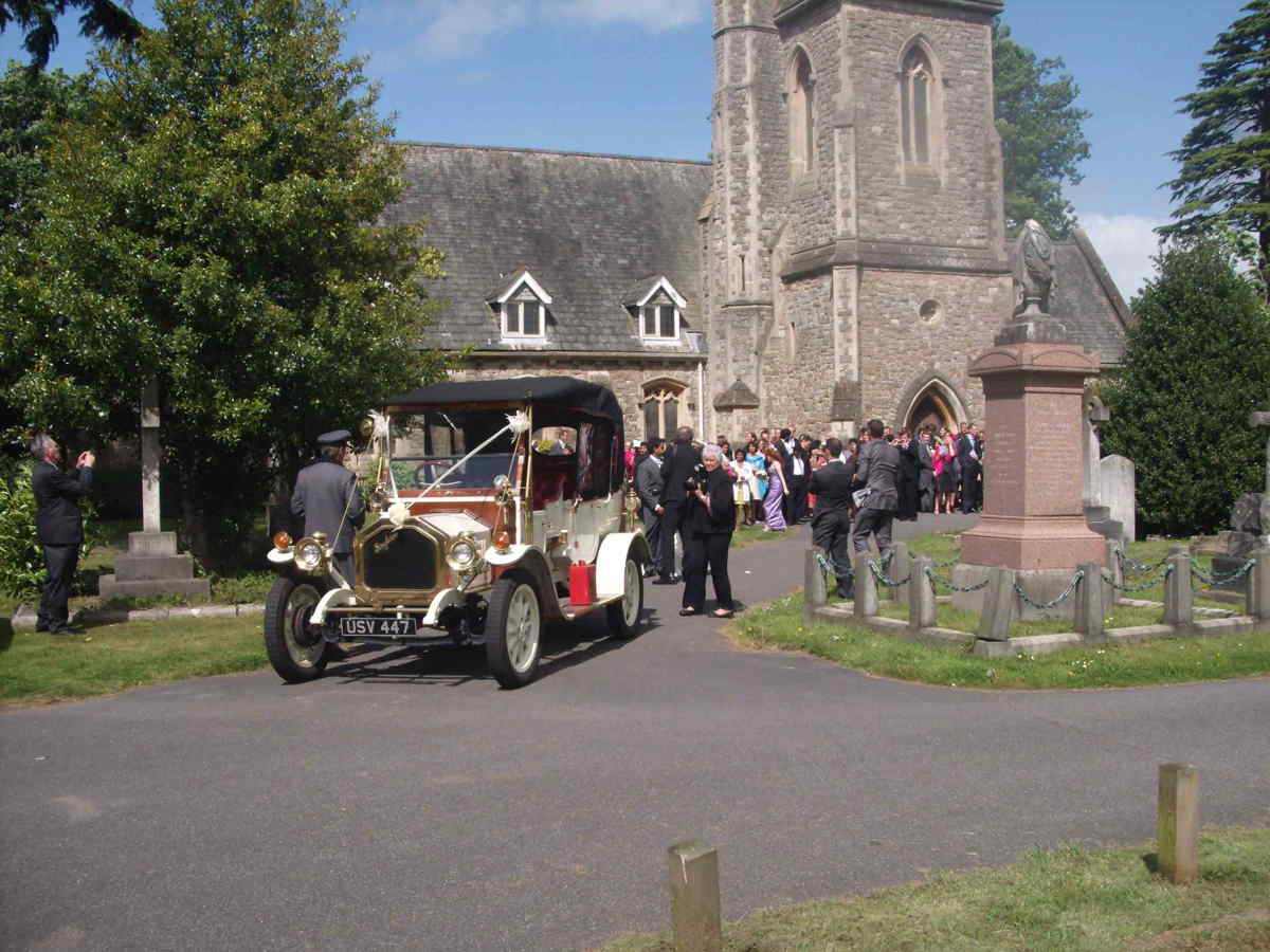 Englefield Green Wedding Antique Car Rolls Royce