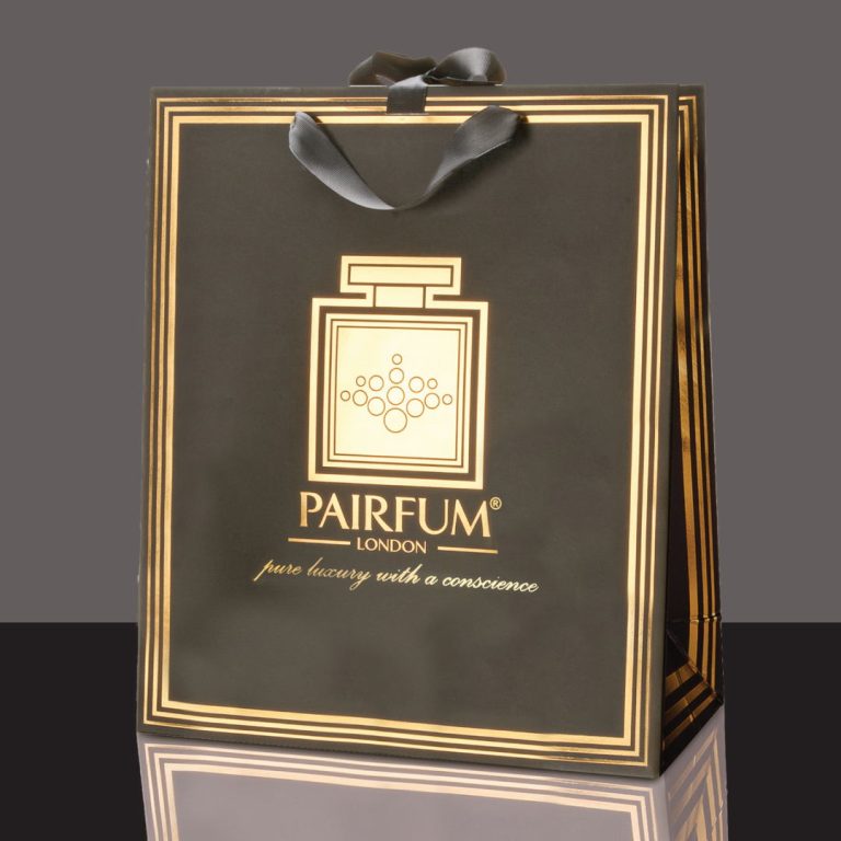 Pairfum Gold Black Luxury Carrier Bag Gift Large Black