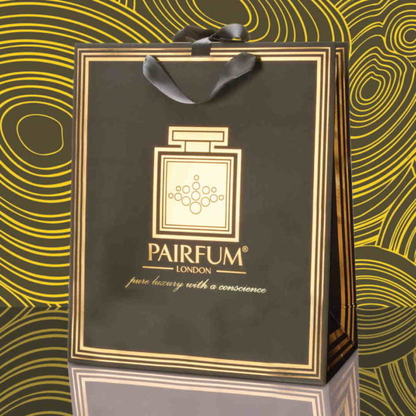 Pairfum Gold Black Luxury Carrier Bag Gift Large Fluid