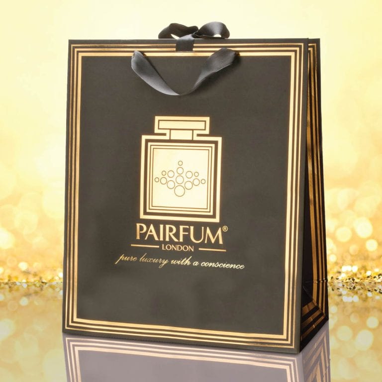 Pairfum Gold Black Luxury Carrier Bag Gift Large Granule Pairfum Gold Black Luxury Carrier Bag Gift Large Granule