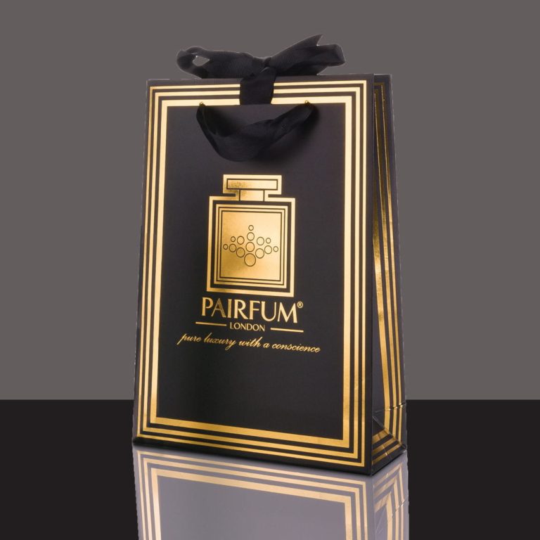 Pairfum Gold Black Luxury Carrier Bag Gift Small Black Pairfum Gold Black Luxury Carrier Bag Gift Small Black