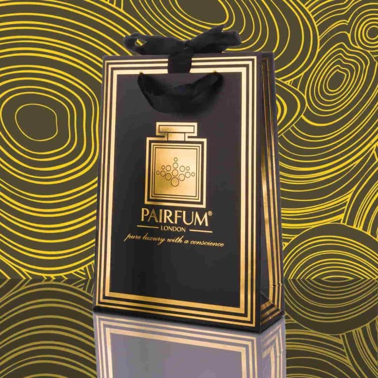 Pairfum Gold Black Luxury Carrier Bag Gift Small Fluid Pairfum Gold Black Luxury Carrier Bag Gift Small Fluid