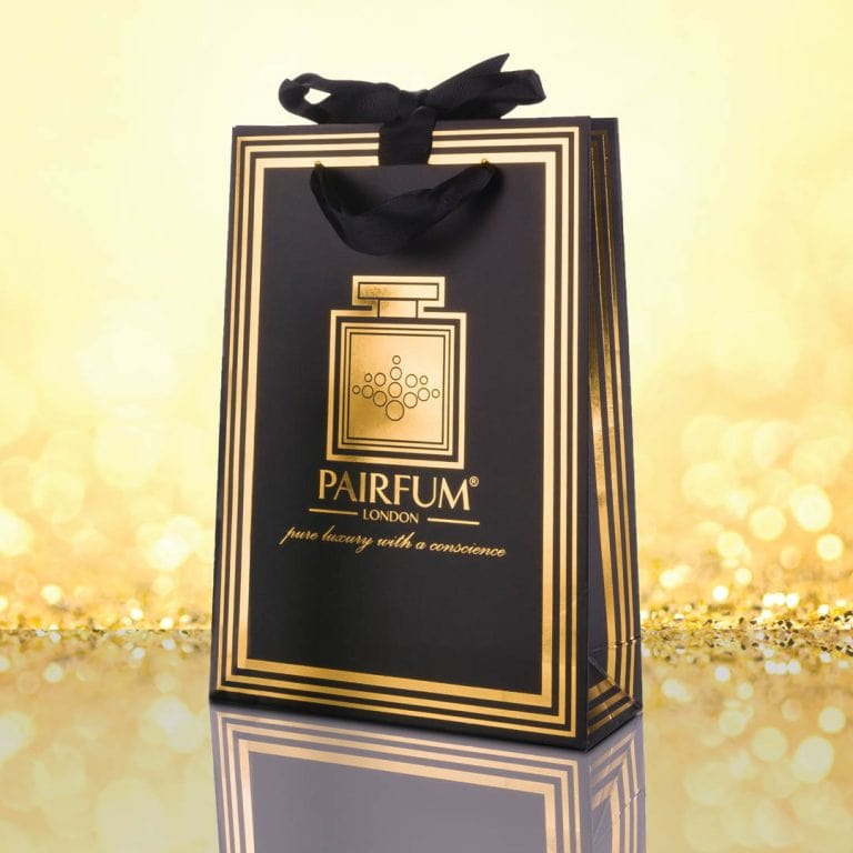 Pairfum Gold Black Luxury Carrier Bag Gift Small Granule Pairfum Gold Black Luxury Carrier Bag Gift Small Granule