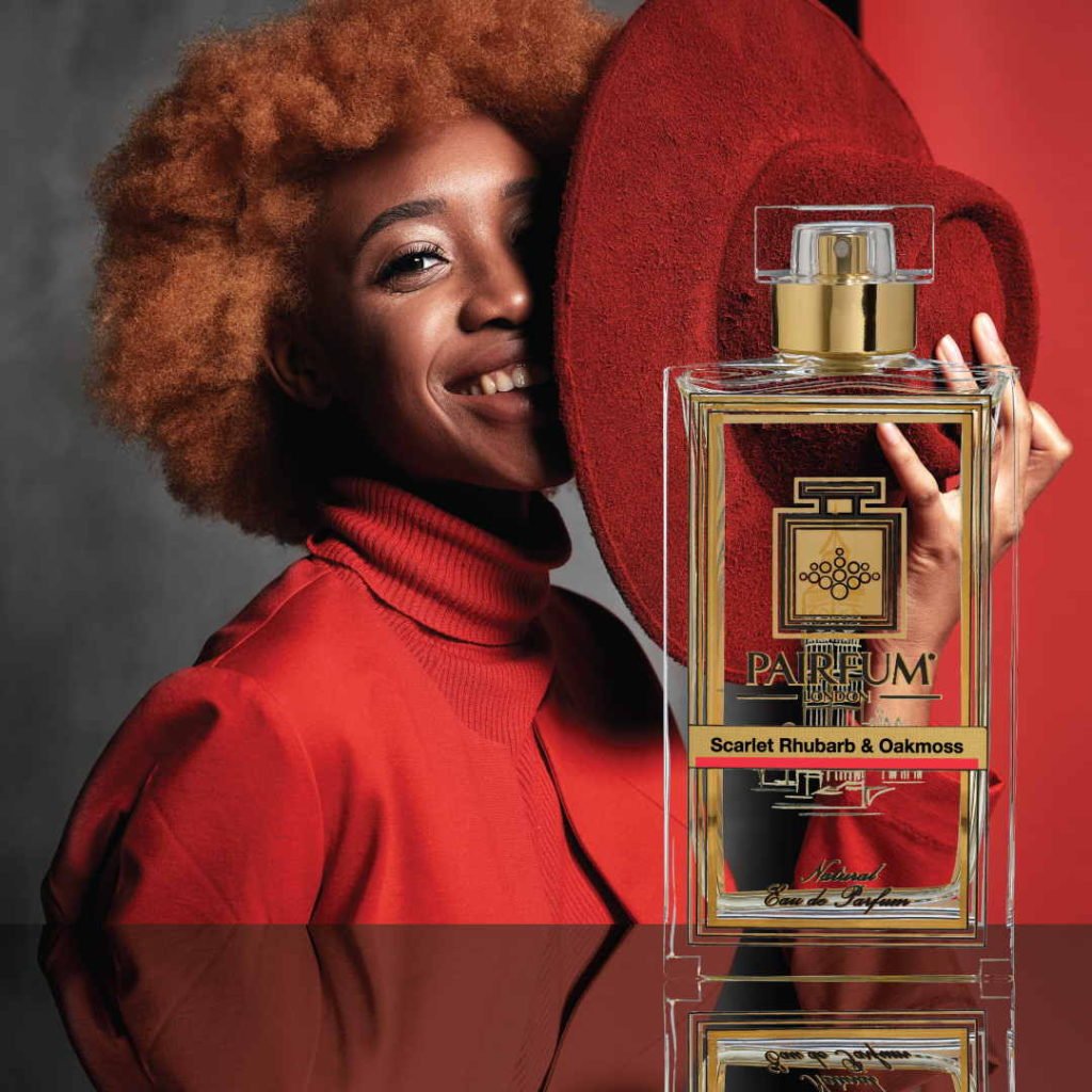 Eau De Parfum Person Reflection Scarlet Rhubarb Oakmoss Hat The Magic Of Perfume