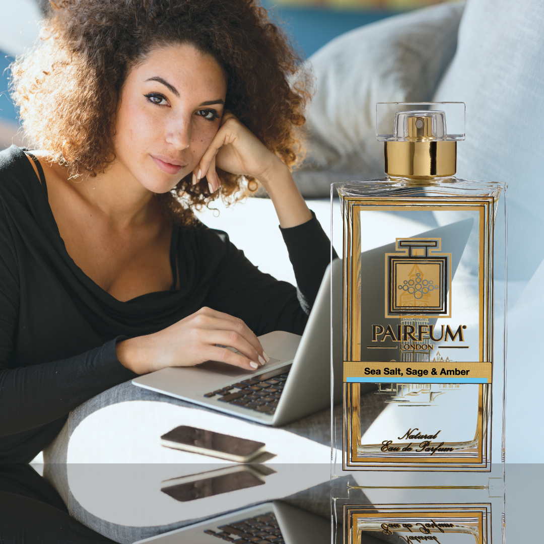 Eau De Parfum Person Reading Sea Salt Sage Amber Woman 1 1 Eau De Parfum Person Reading Sea Salt Sage Amber Woman 1 1