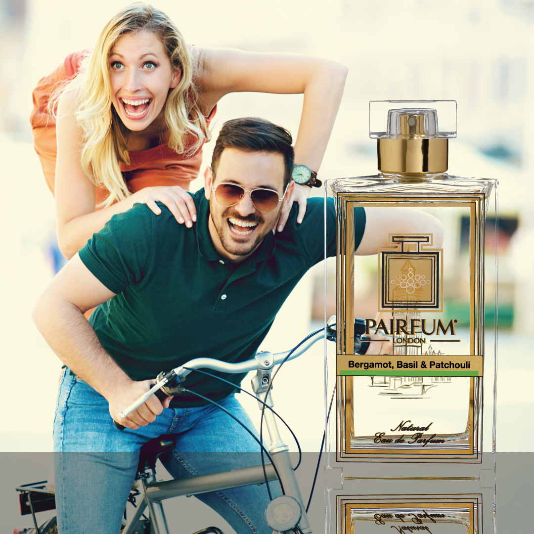 Eau De Parfum Person Reflection Bergamot Basil Patchouli Couple Bike 1 1