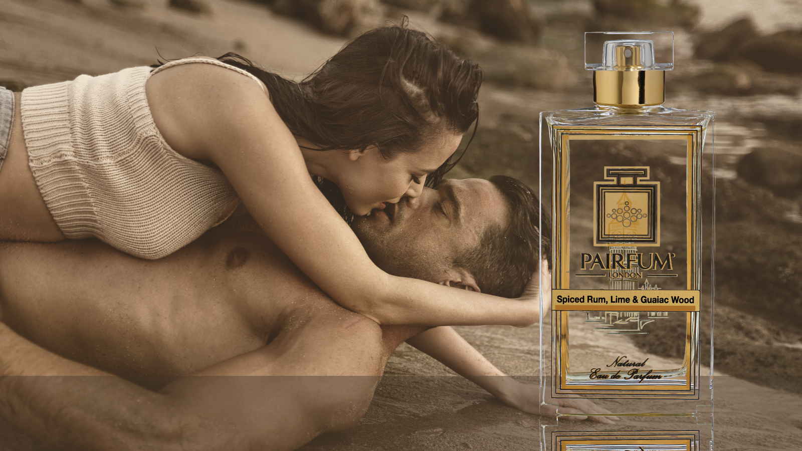 Eau De Parfum Person Reflection Spiced Rum Lime Guaiac Wood Couple Kiss 16 9