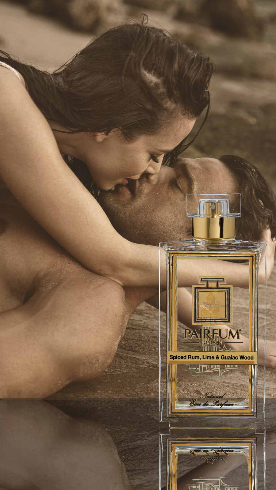 Eau De Parfum Person Reflection Spiced Rum Lime Guaiac Wood Couple Kiss 9 16