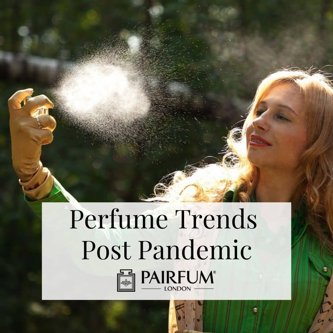 Woman Spraying Pandemic Perfume