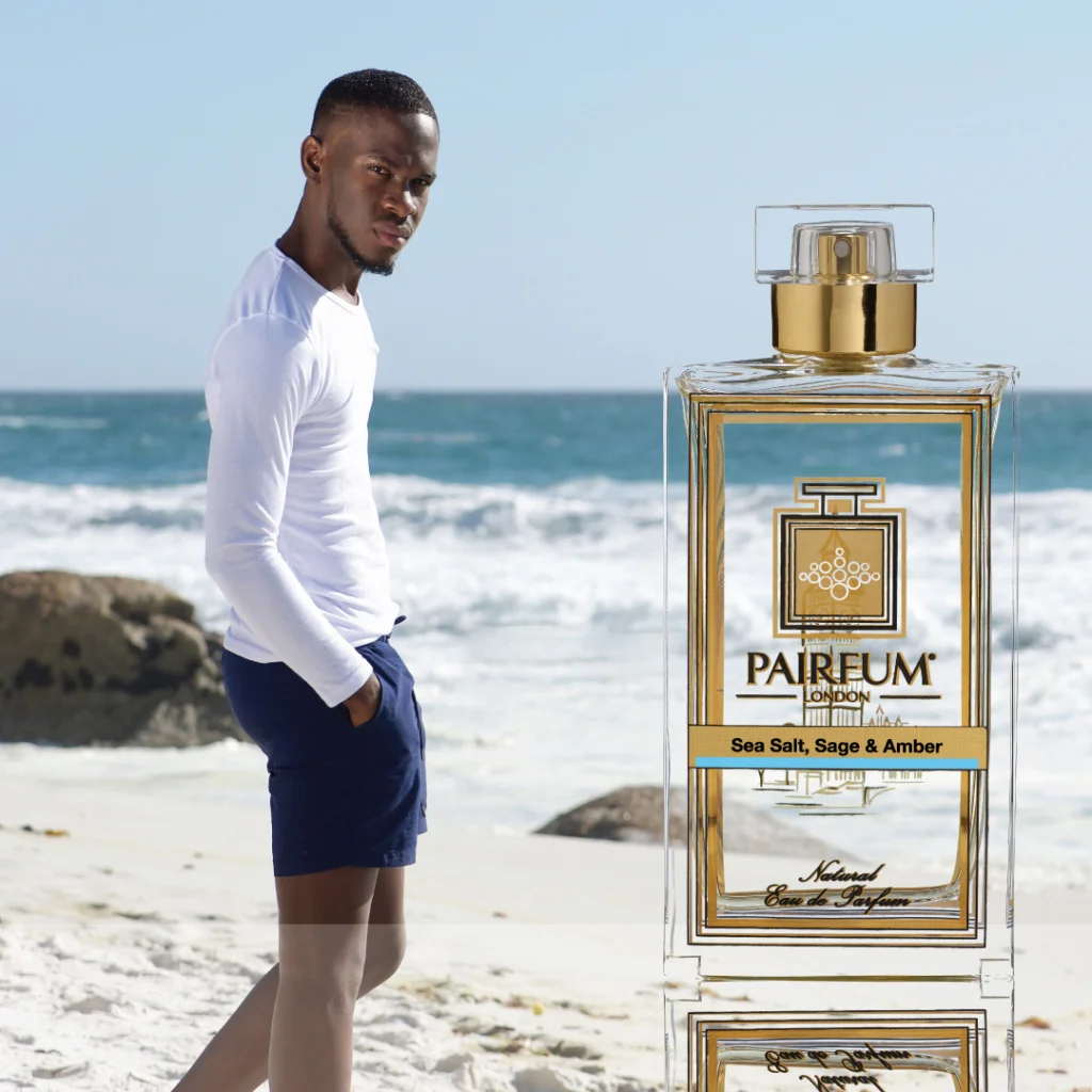 Eau De Parfum Person Reflection Sea Salt Sage Amber Man Casual Too Much Perfume