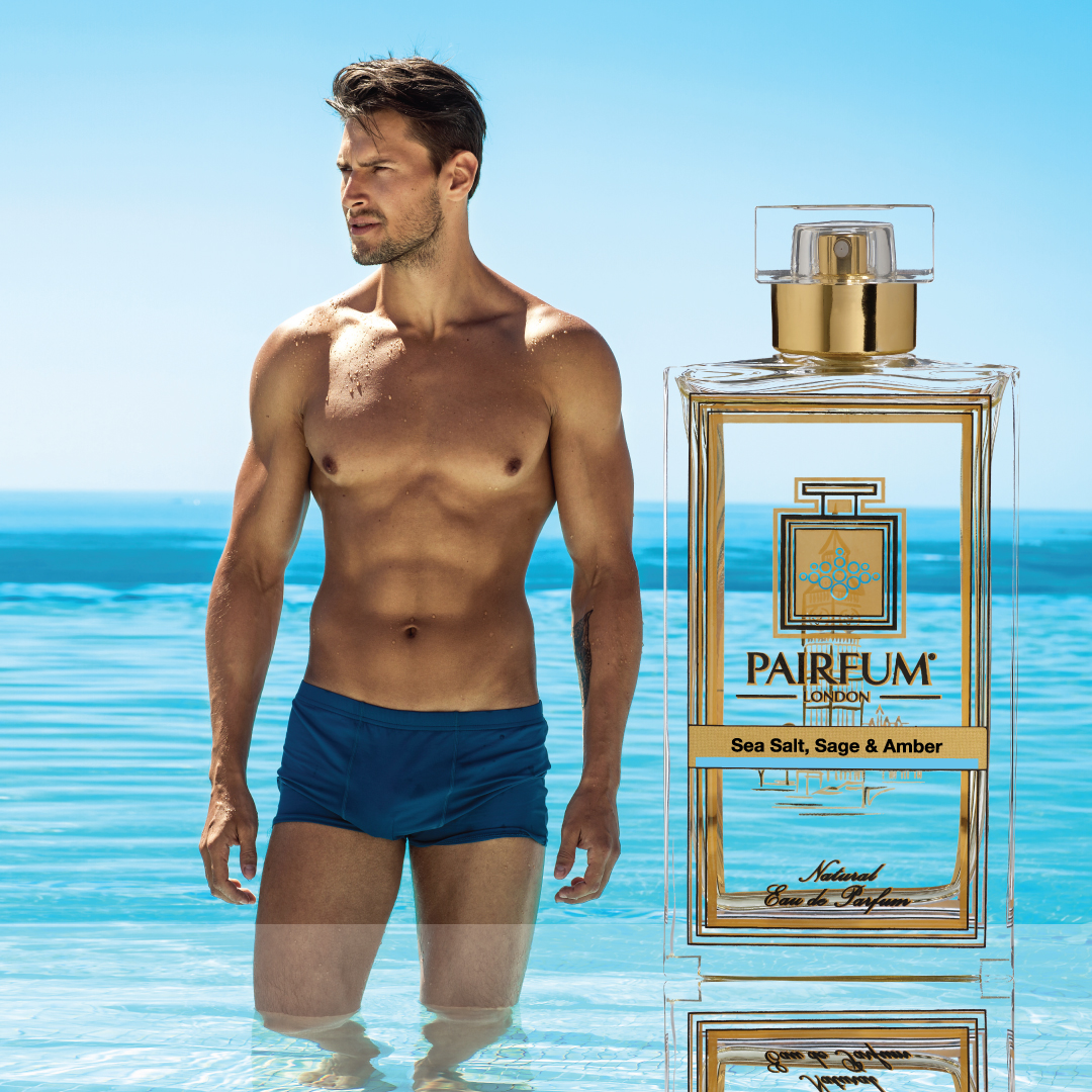 Eau De Parfum Person Reflection Sea Salt Sage Amber Man Muscular Define A Niche Fragrance