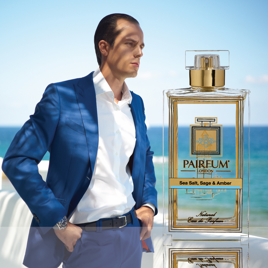 Eau De Parfum Person Reflection Sea Salt Sage Amber Man Suit 1 1