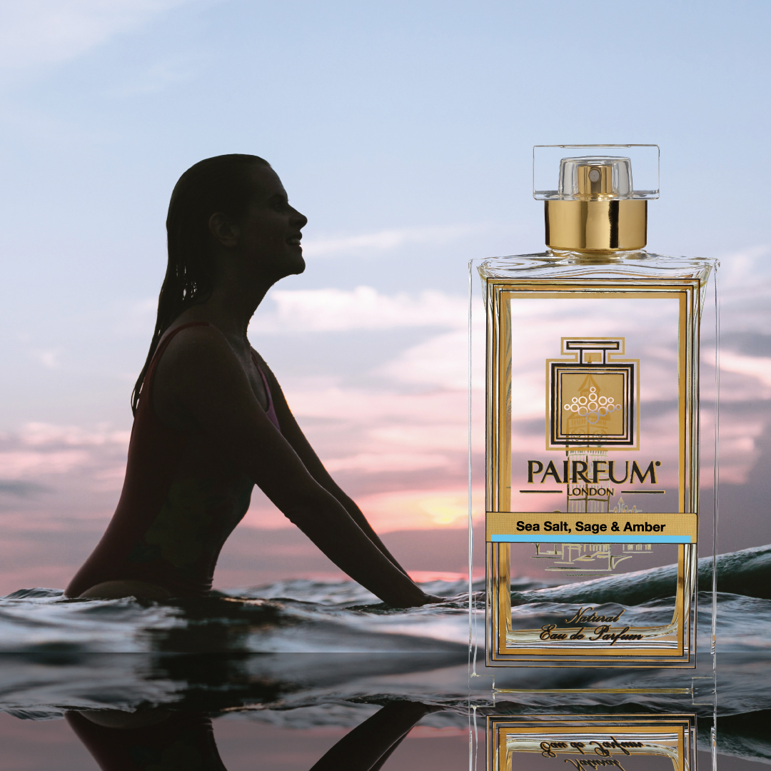 Fragrance Faux Pas: 5 Common Mistakes to Avoid When Wearing Perfume; Eau De Parfum Person Reflection Sea Salt Sage Amber Woman Surfing 1 1