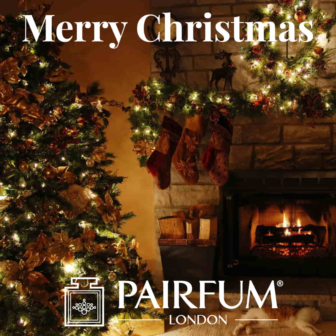 Pairfum London Merry Christmas Lights Fireplace Tree 1 1 Square