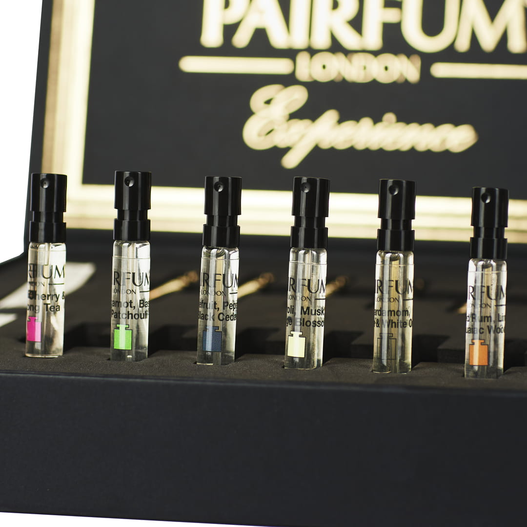 Pairfum London Perfume Experience Box Bottle Upright choose a perfume based on personality