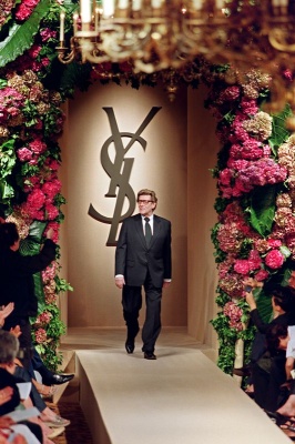 Yves Saint Laurent Acknowledges The Audience After