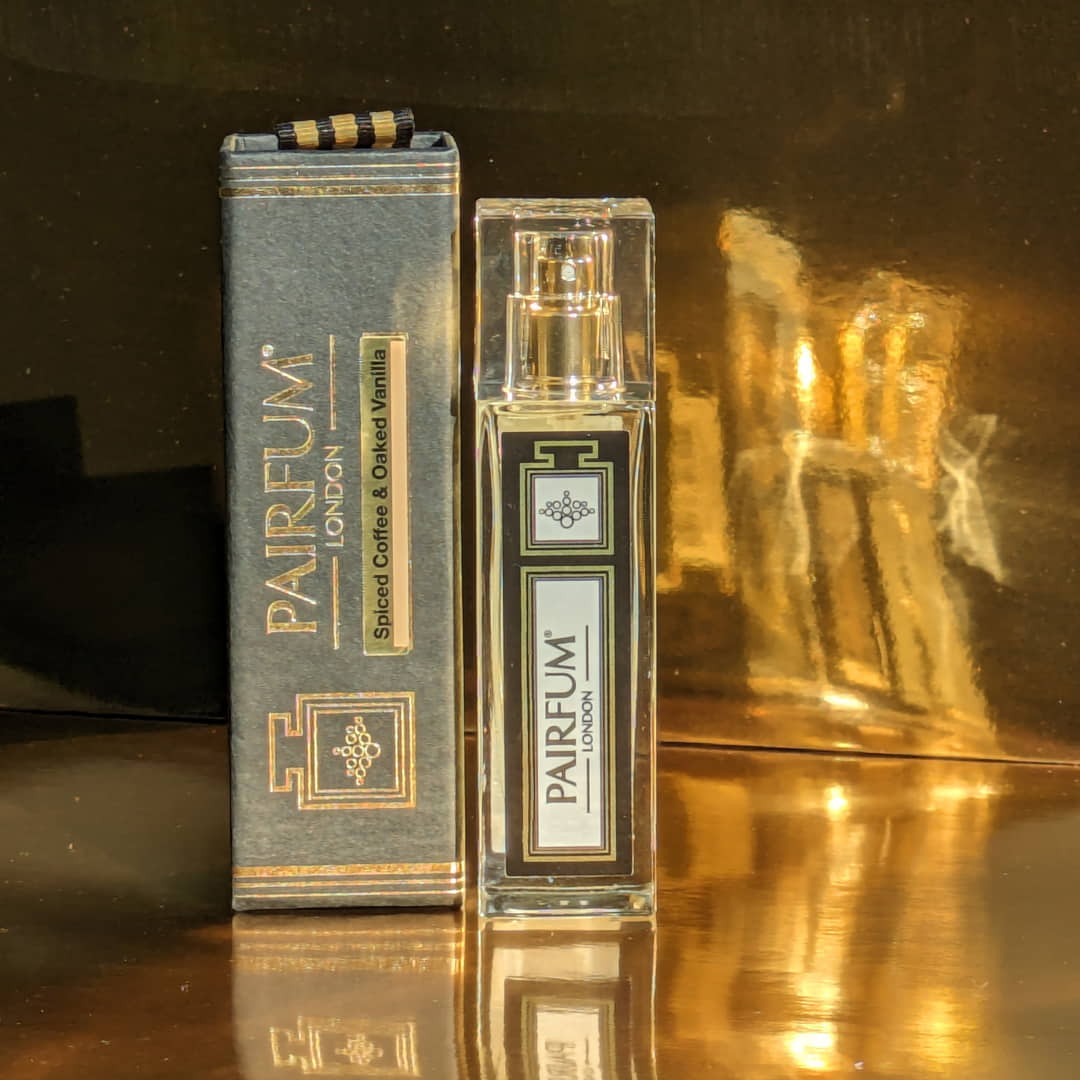 Pairfum Eau De Parfum Intense 30ml Travel Spray Spiced Coffee Oaked Vanilla Bottle Box Gold Oriental Fragrance