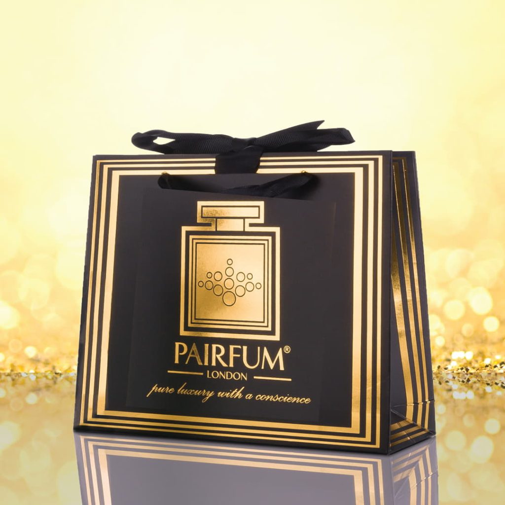 Pairfum Gold Black Luxury Carrier Bag Gift Luxelet Granule