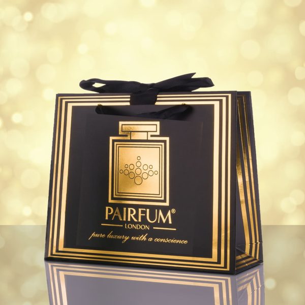 Pairfum Gold Black Luxury Carrier Bag Gift Luxelet Light Pairfum Gold Black Luxury Carrier Bag Gift Luxelet Light