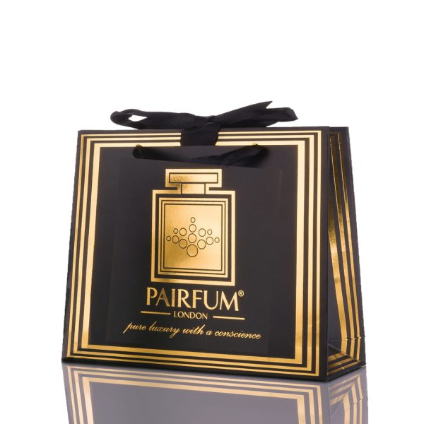 Pairfum Gold Black Luxury Carrier Bag Gift Luxelet White Pairfum Gold Black Luxury Carrier Bag Gift Luxelet White