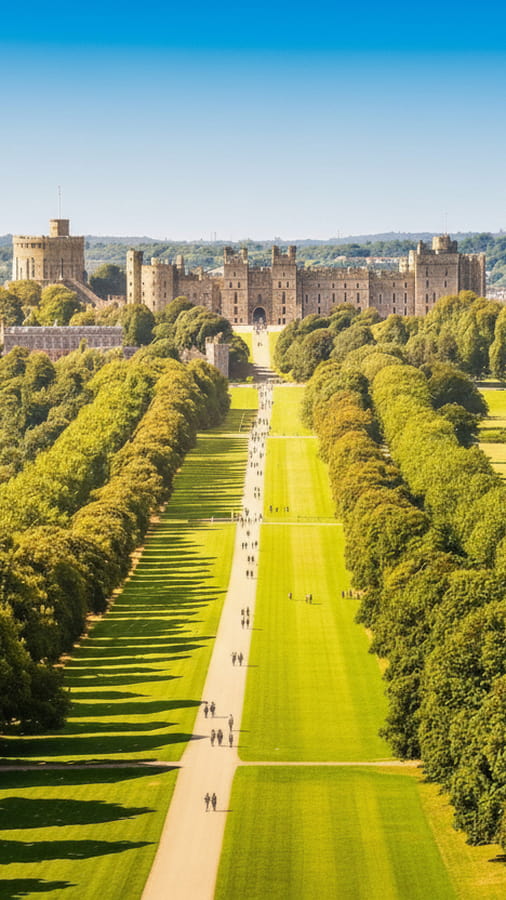 Windsor Castle Long Walk Great Britain