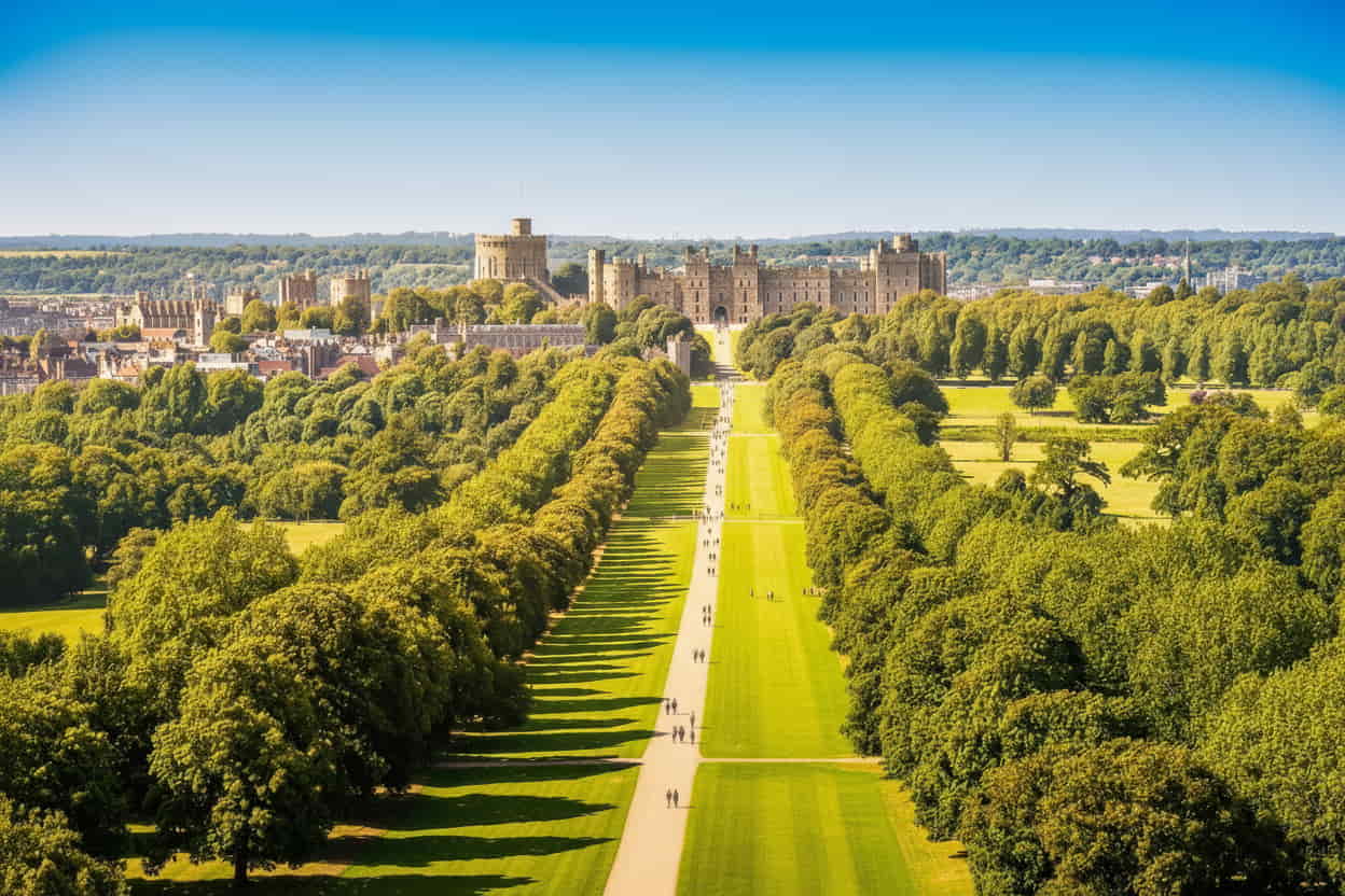 Windsor Castle Long Walk Great Britain