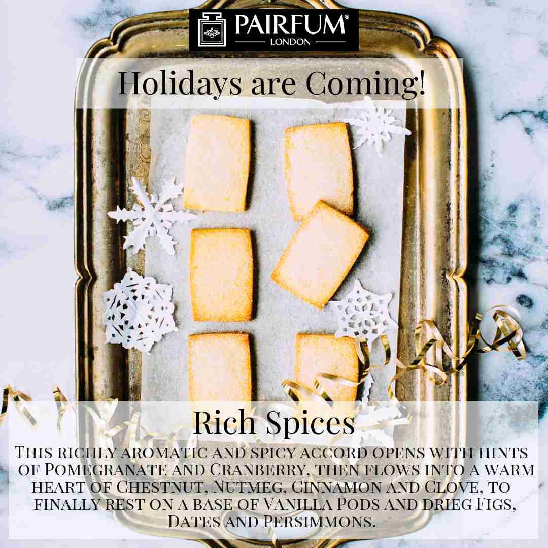 Holidays Coming Pairfum Fragrance Rich Spices Christmas Cookie