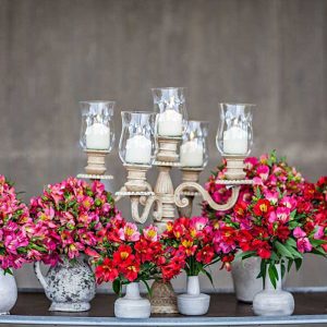 Pairfum Perfume Candle Alstroemeria Red Vase