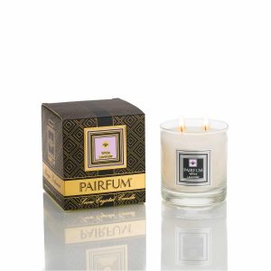 Pairfum Large Snow Crystal Candle Noir White Lavender