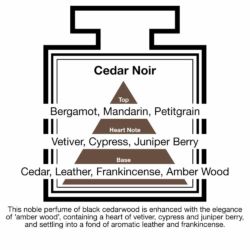 Fragrance Description Cedar Noir Vetiver Juniper Leather Frankincense Fragrance Description Cedar Noir Vetiver Juniper Leather Frankincense