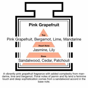 Fragrance Description Pink Grapefruit Mandarine Jasmine Patchouli Lime Fragrance Description Pink Grapefruit Mandarine Jasmine Patchouli Lime
